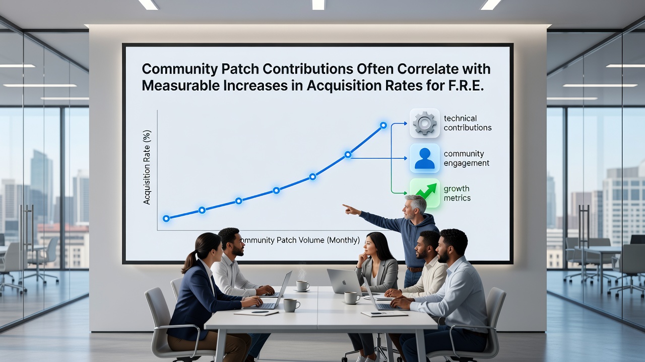 Graph displaying acquisition rate increases following community patch releases for indie PC games