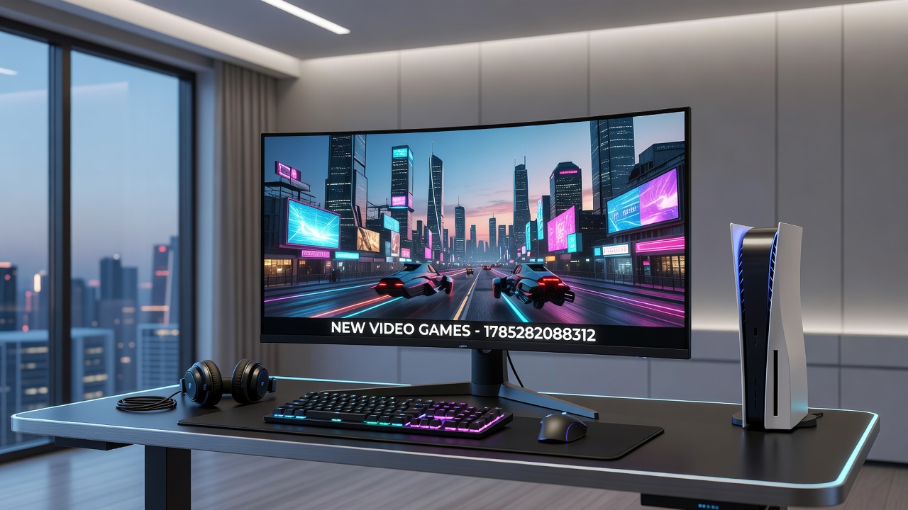 Game developers working on new video game features in a studio environment