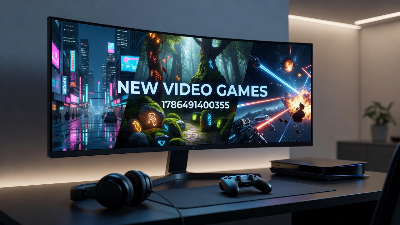 Players engaging with new video game titles on console and PC setups