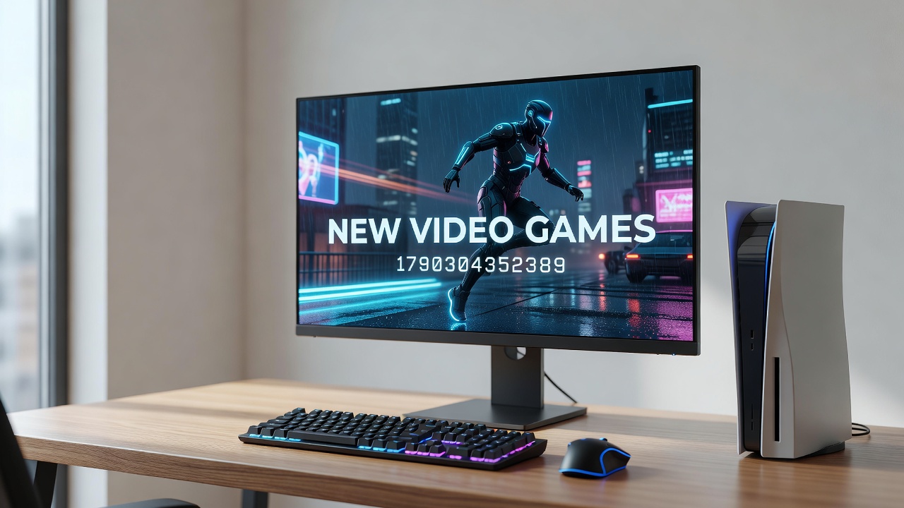 Players engaging with new video game titles on various devices