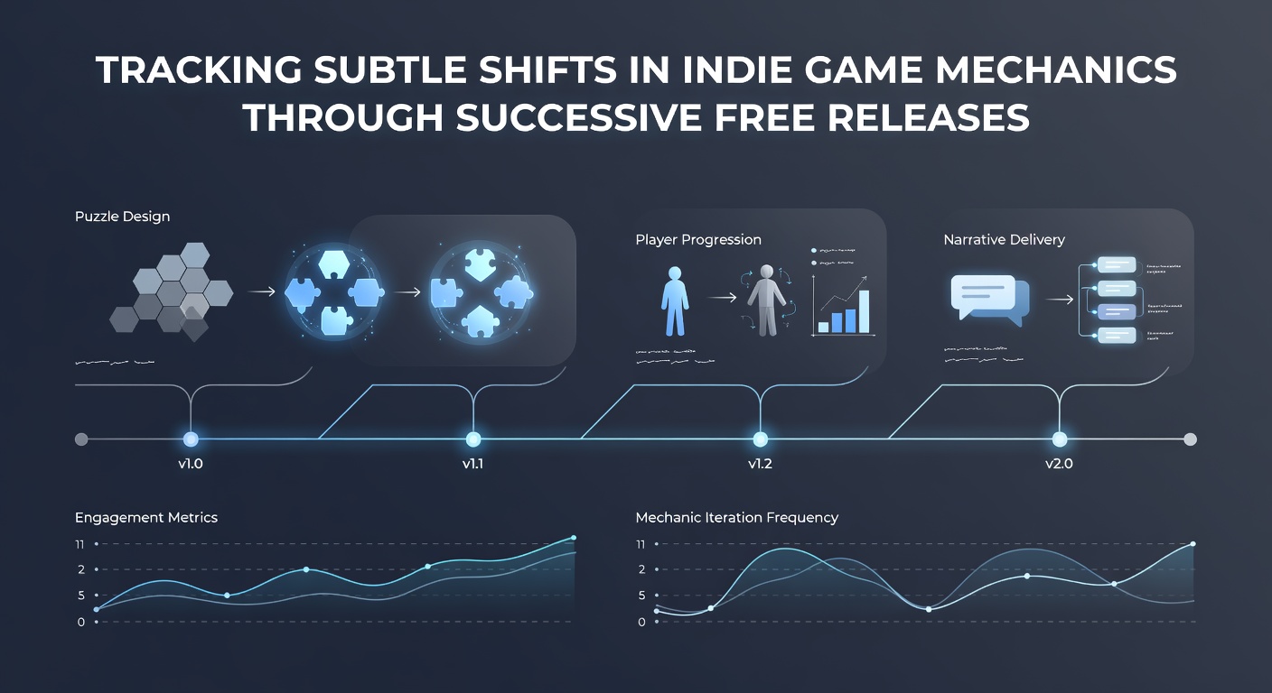 Indie game developers reviewing successive free release versions on multiple screens